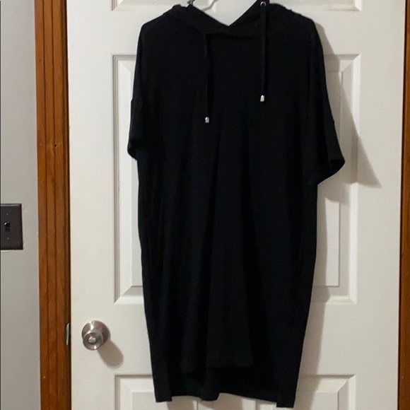 Cable & Gauge Dresses | Cable And Gauge Hooded T Shirt Dress With Pocket | Poshmark